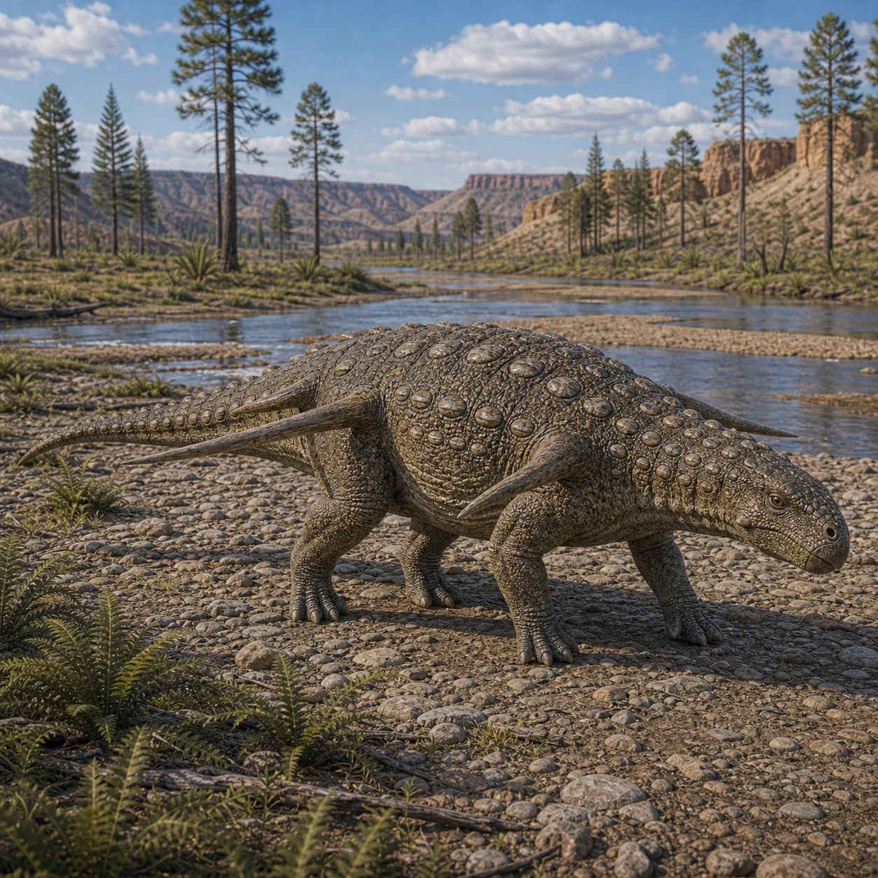 Sauropelta — reconstrução científica