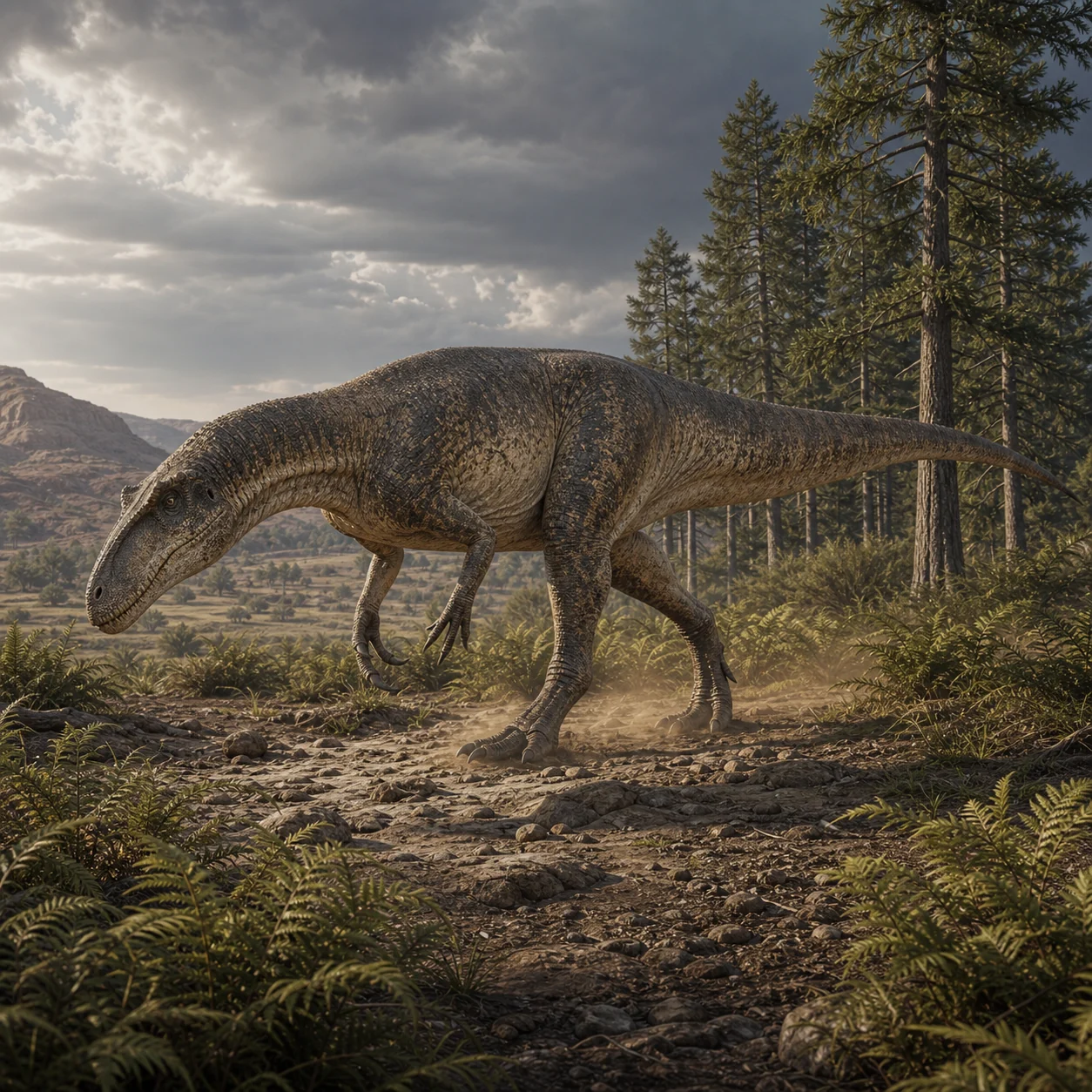 Saurophaganax — reconstrução científica