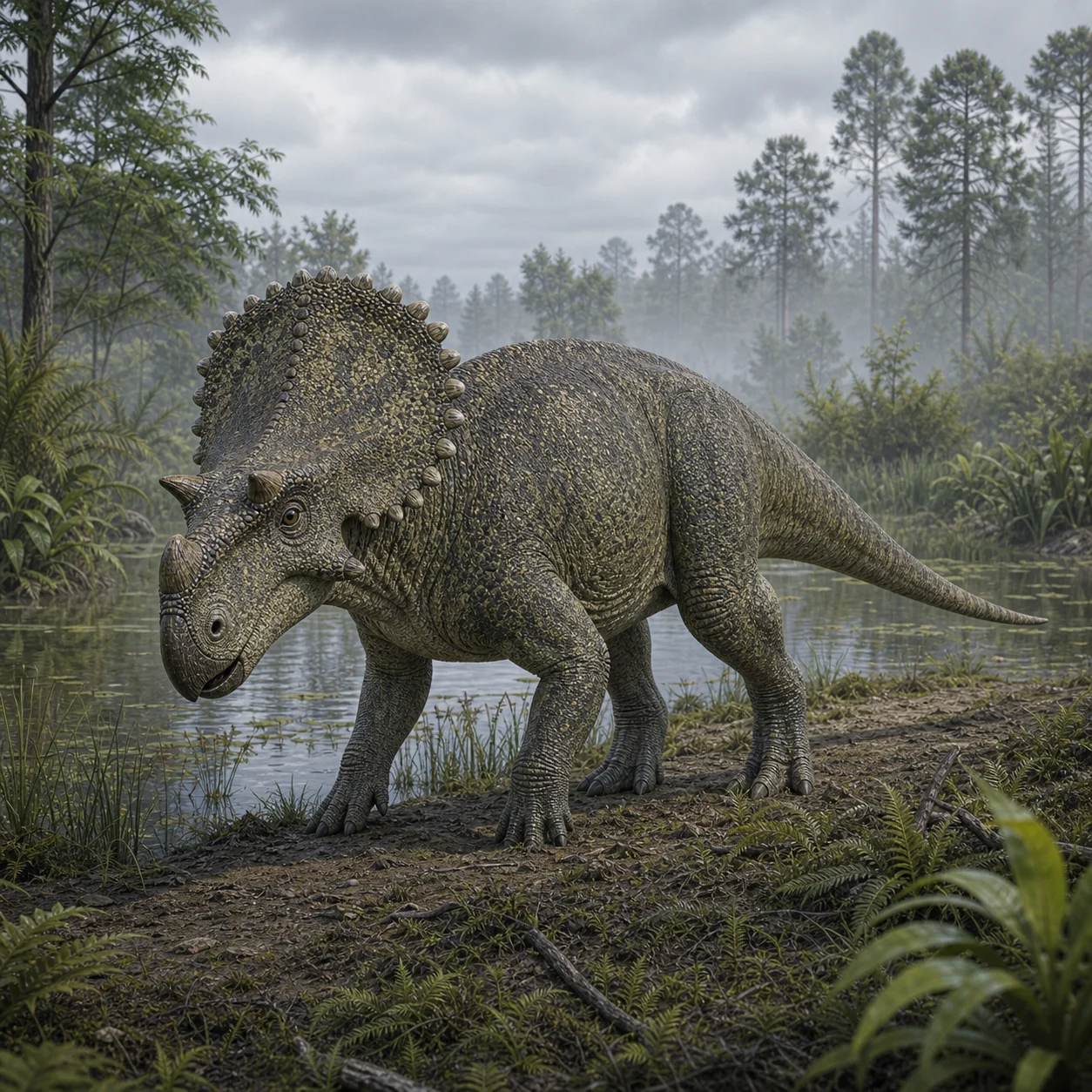 Sinoceratops — reconstrução científica