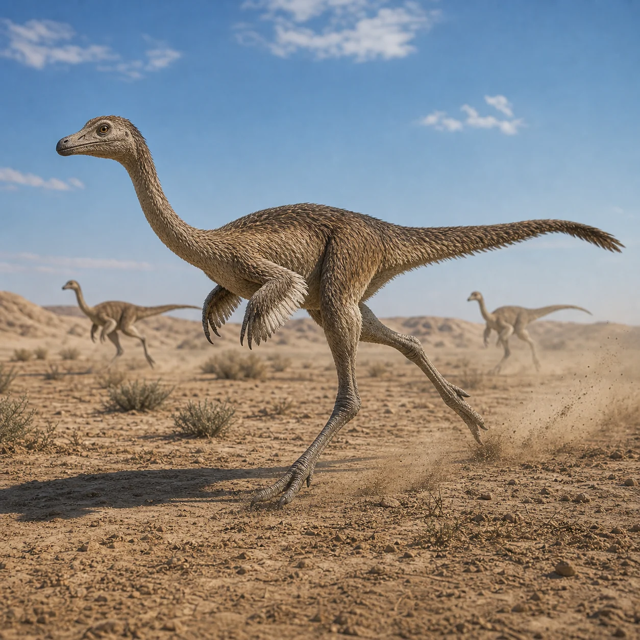 Sinornithomimus — reconstrução científica