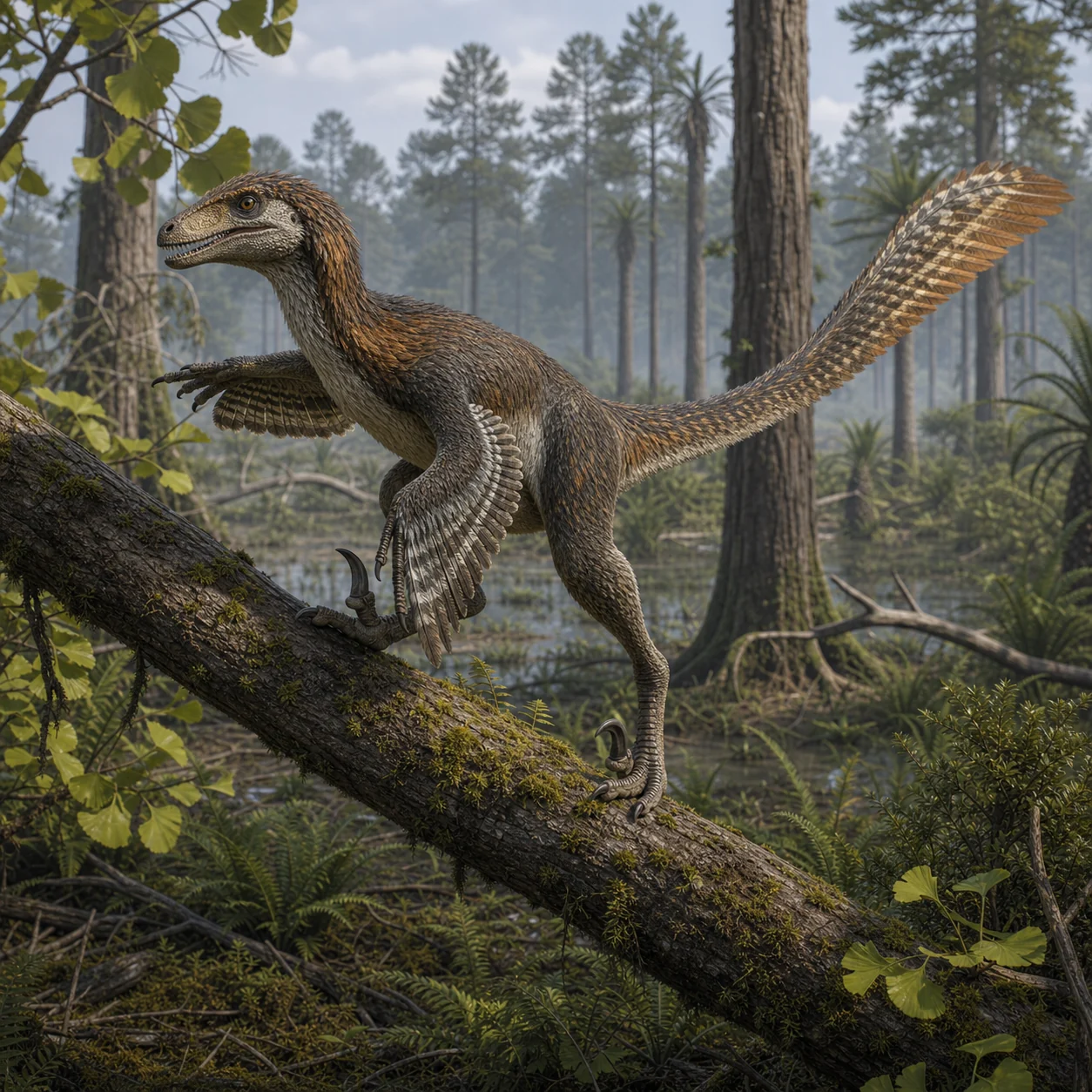 Sinornithosaurus — reconstrução científica