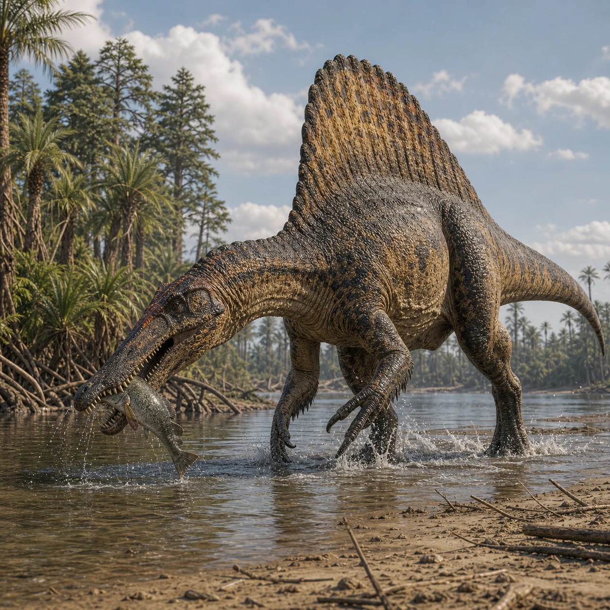 Spinosaurus — reconstrução científica