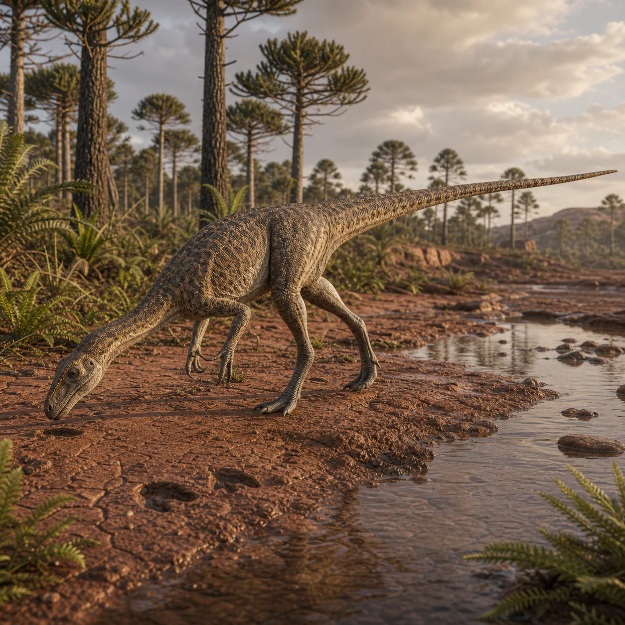 Staurikosaurus — reconstrução científica