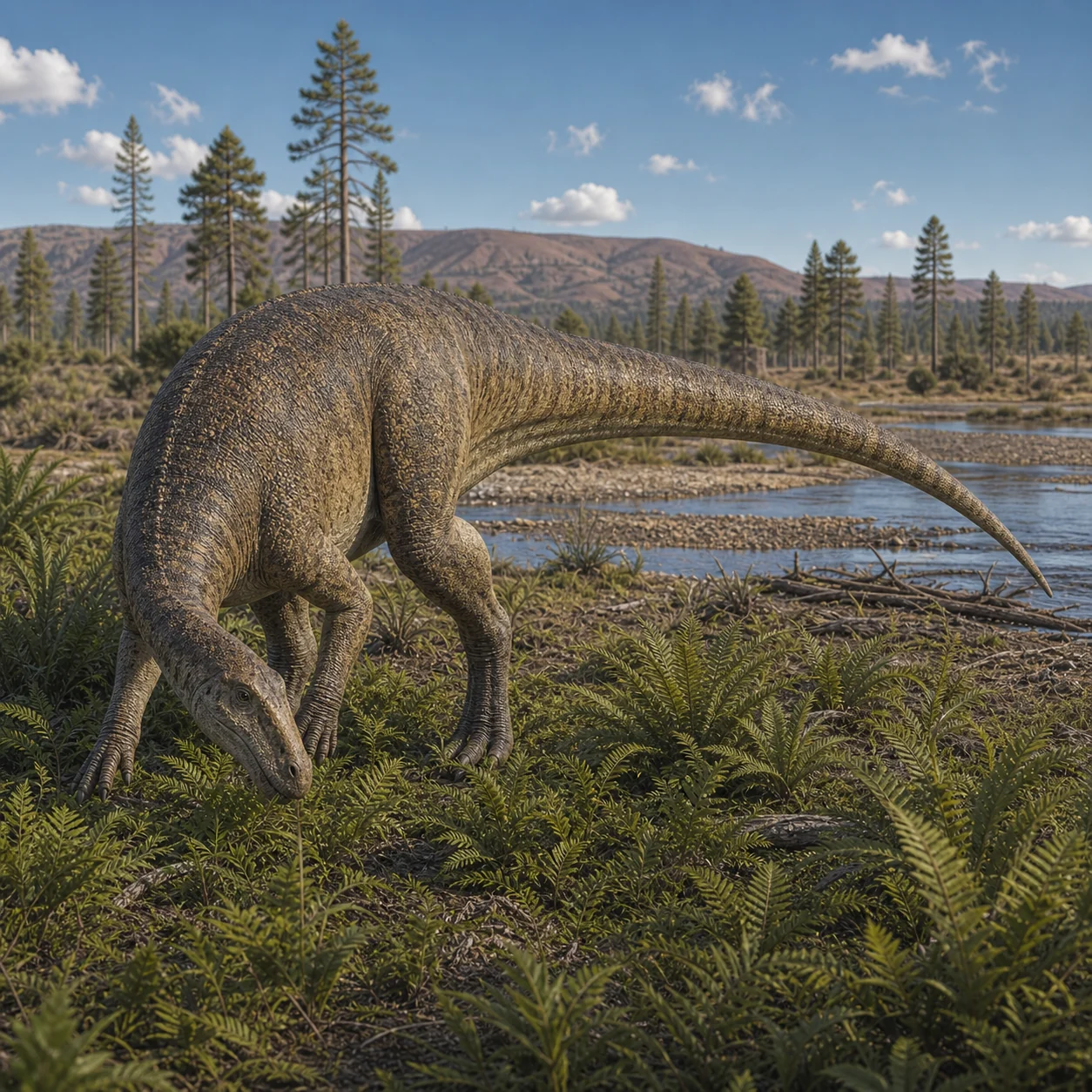Tenontosaurus — reconstrução científica