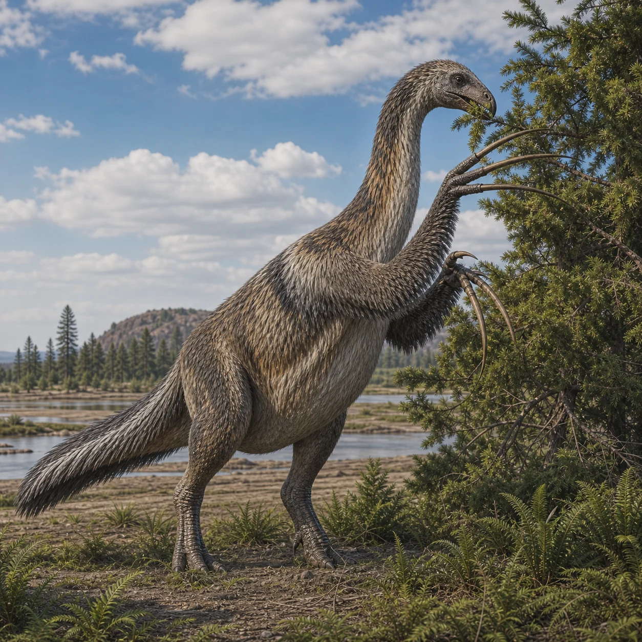 Therizinosaurus — reconstrução científica