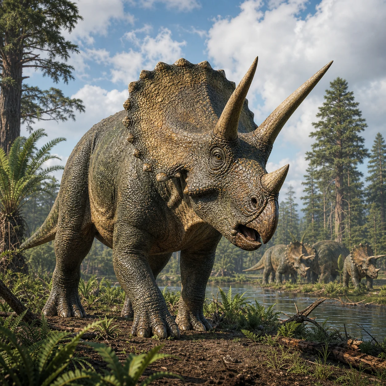 Triceratops — reconstrução científica