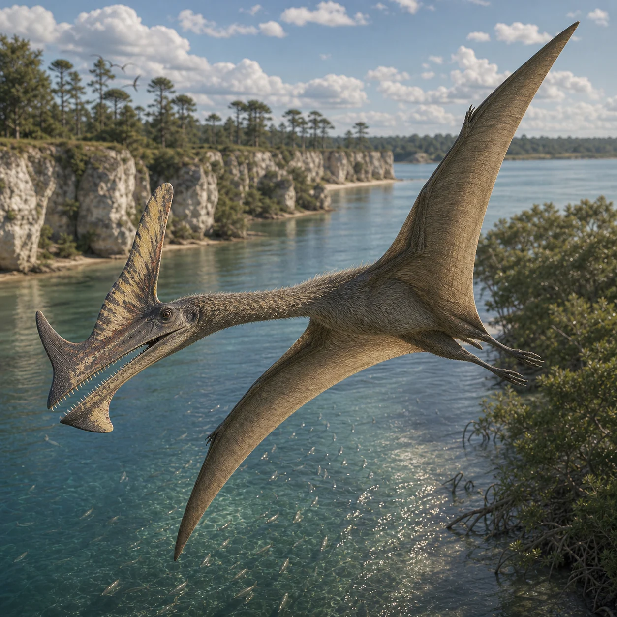 Tropeognathus — reconstrução científica