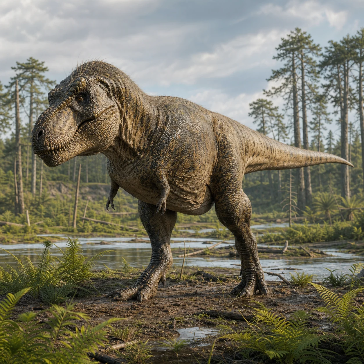 Tyrannosaurus rex — reconstrução científica