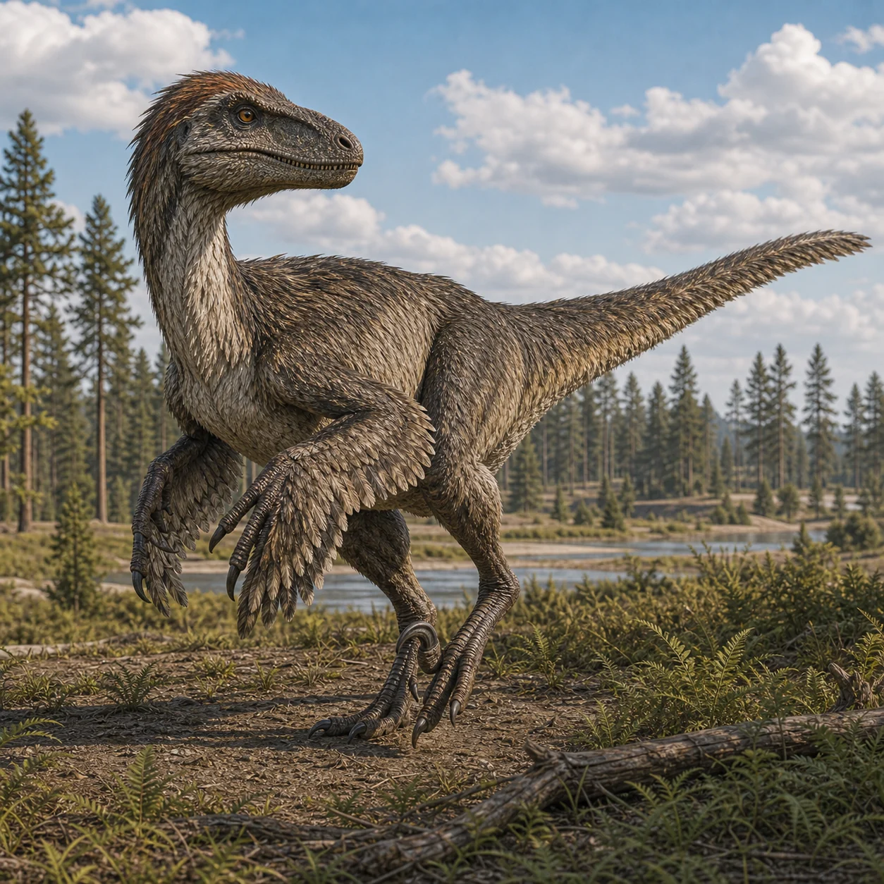 Utahraptor — reconstrução científica