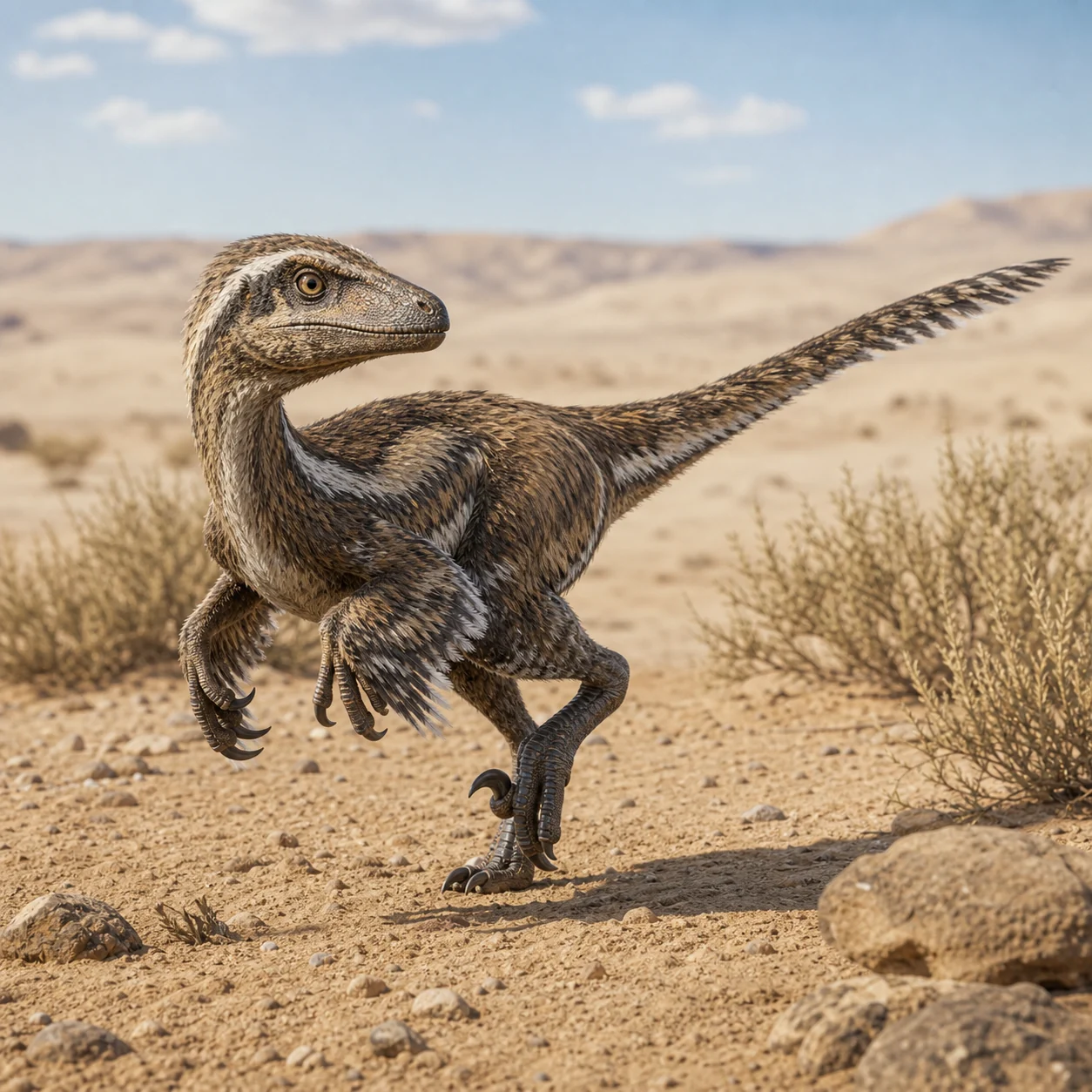 Velociraptor — reconstrução científica