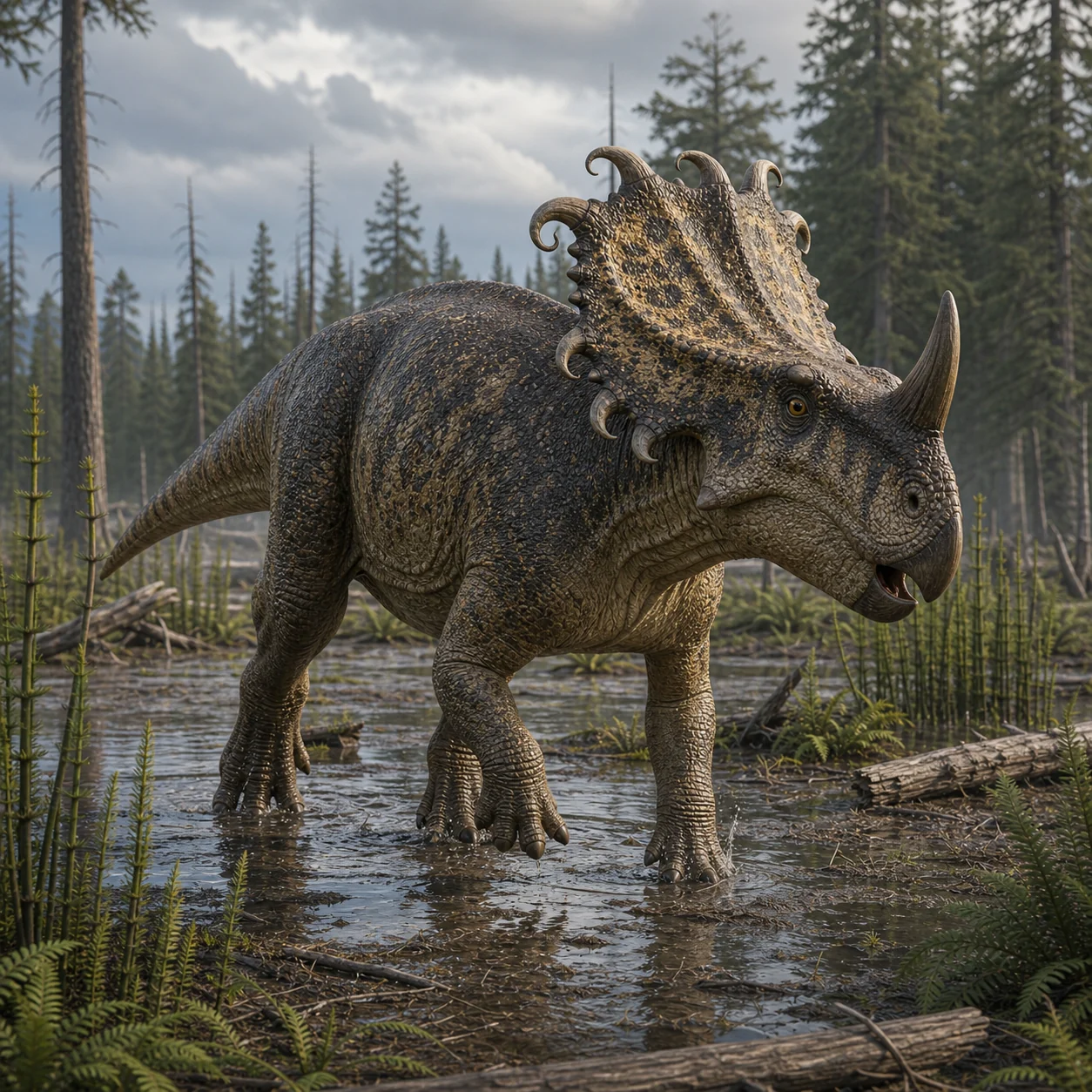 Wendiceratops — reconstrução científica