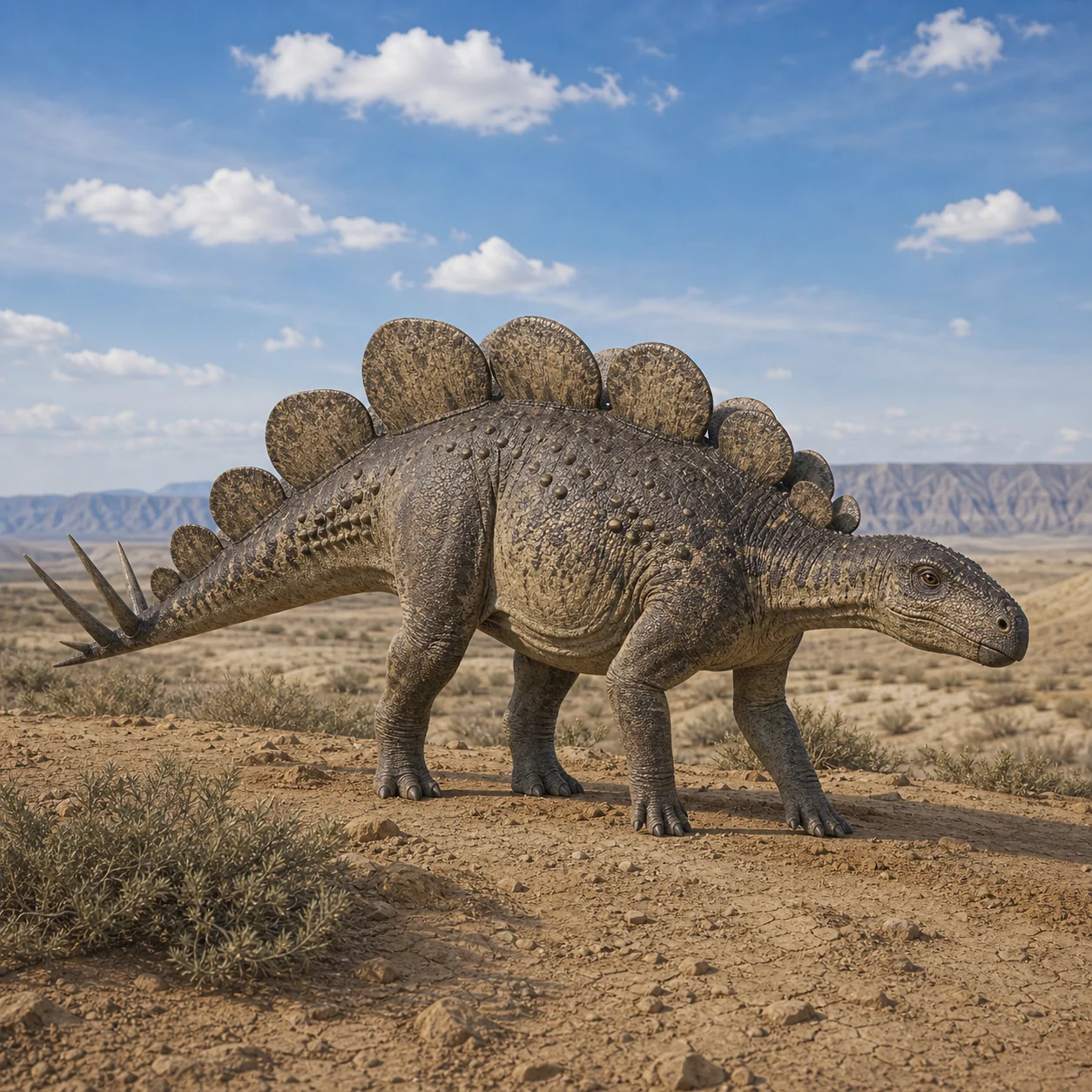 Wuerhosaurus — reconstrução científica