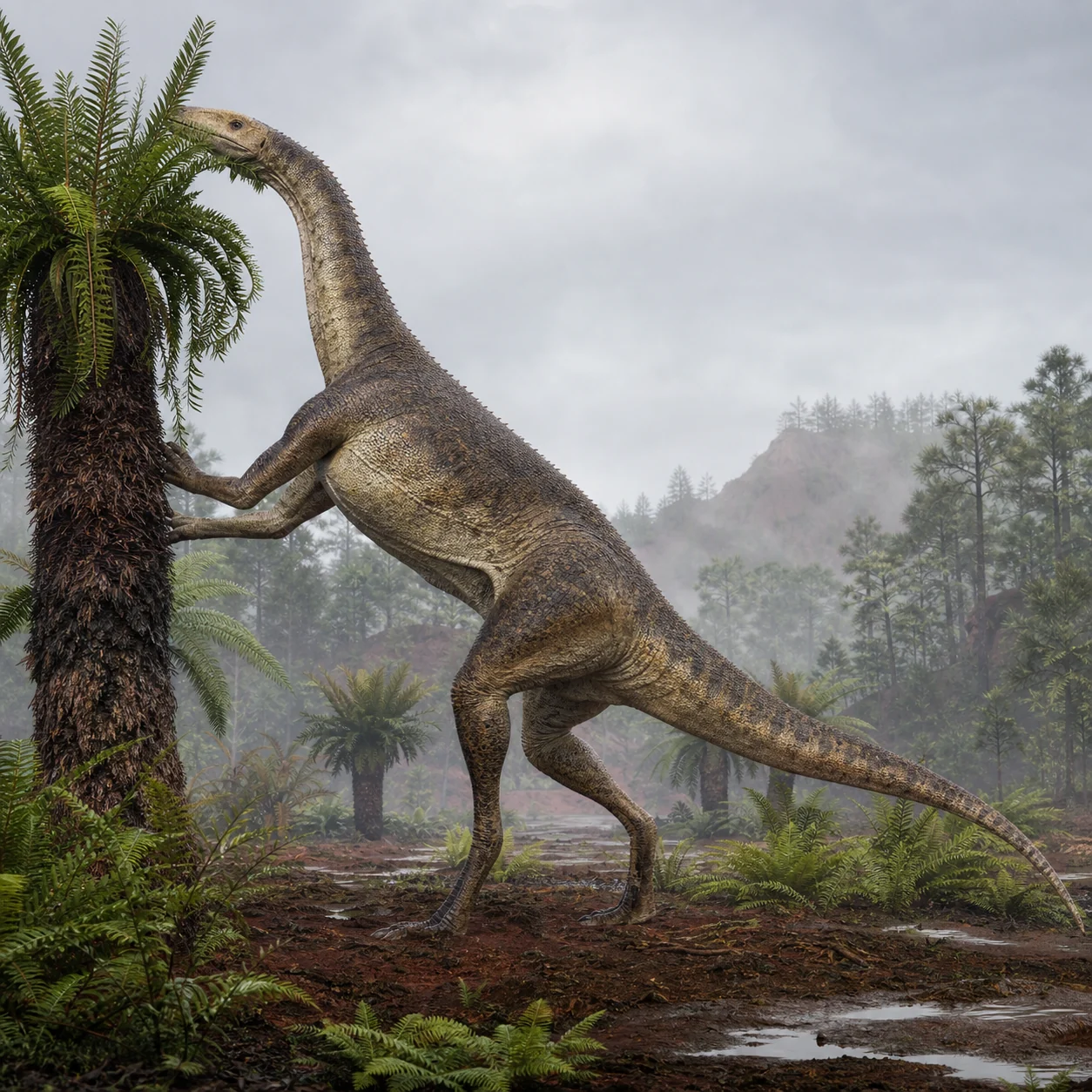 Yunnanosaurus — reconstrução científica